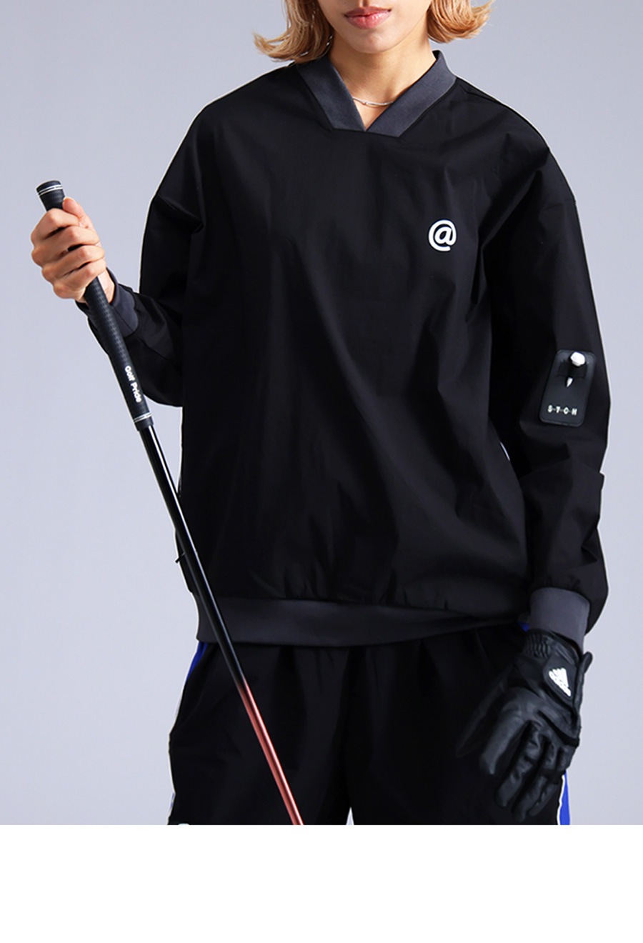 予約：10月上旬納期】ANTIQUA GOLF×STCH ロゴ トップス 送料無料
