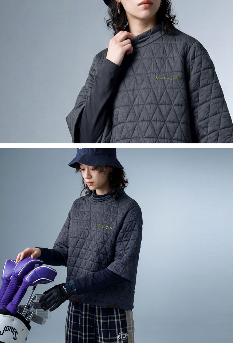 ANTIQUA GOLF×STCH トップス レディース 送料無料・メール便不可