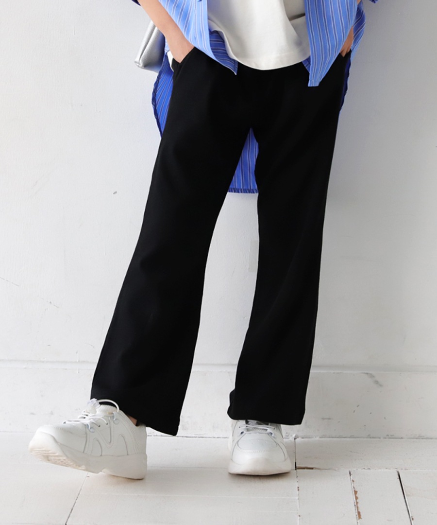 シュッと美シリーズ リブフレアパンツ パンツ キッズ 子供服