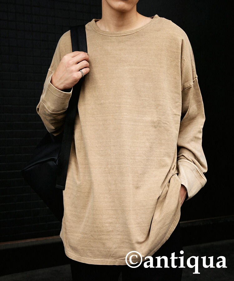 ロンT Tシャツ メンズ トップス 長袖 ゆったり 綿100・再再販。(100