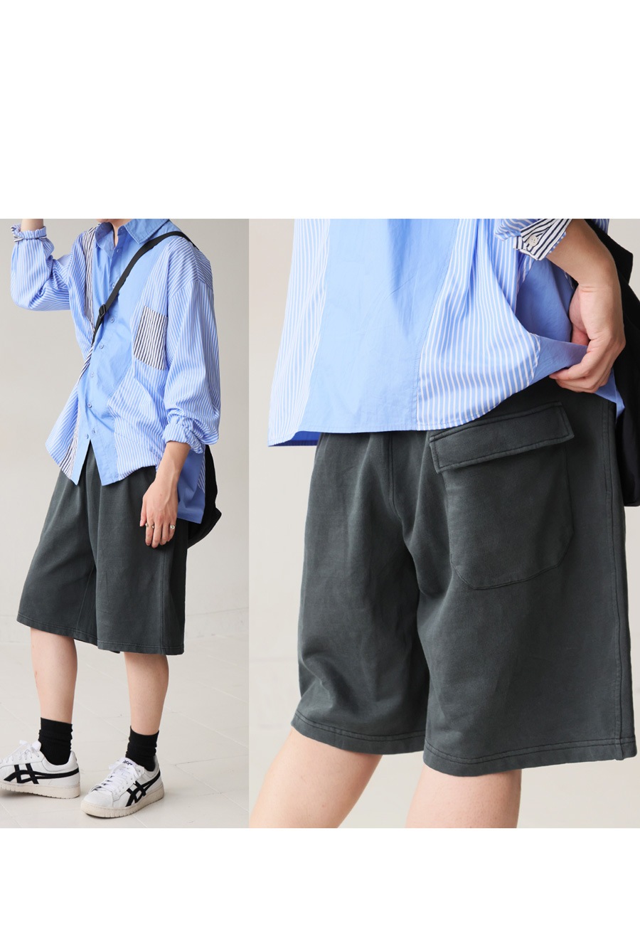 メンズ ハーフパンツ カジュアル 全4色 vi-1684 ハーフパンツ メンズ ボトムス パンツ スウェット 男女兼用・7月