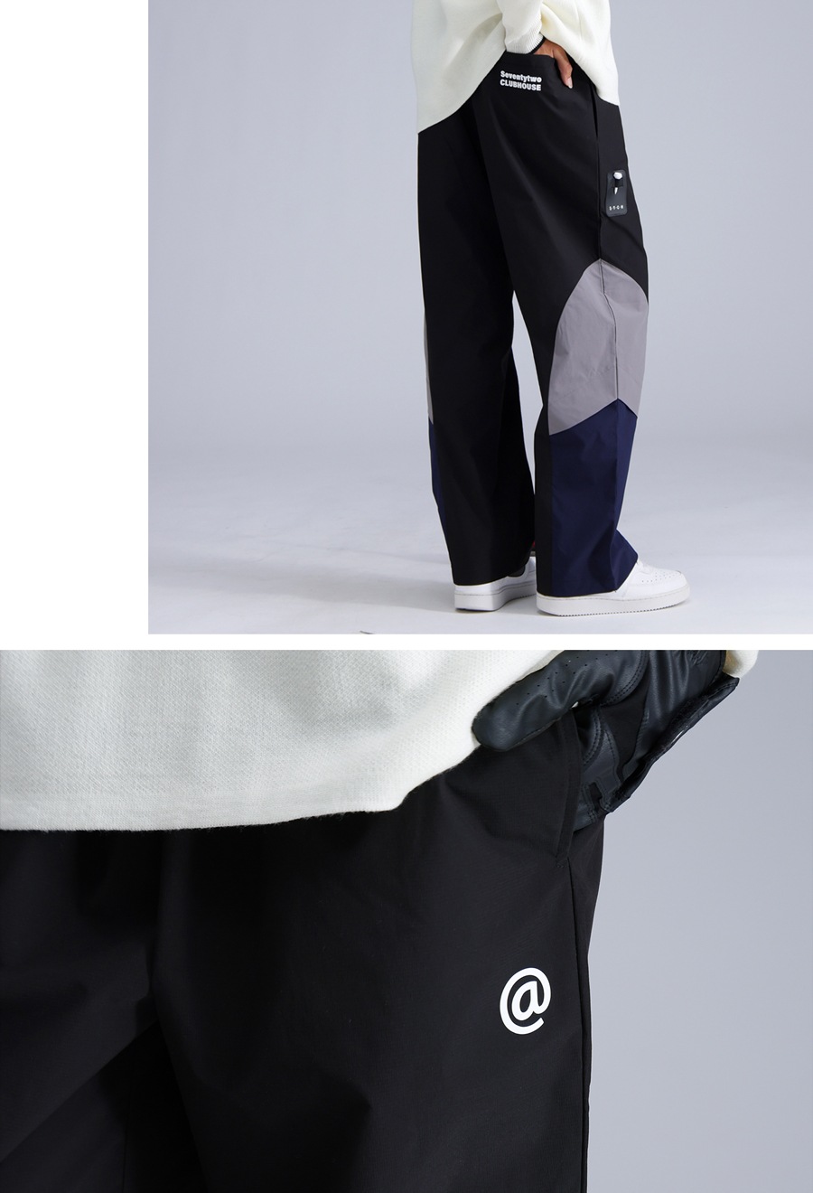 ANTIQUA GOLF×STCH 配色パンツ レディース 送料無料・メール便