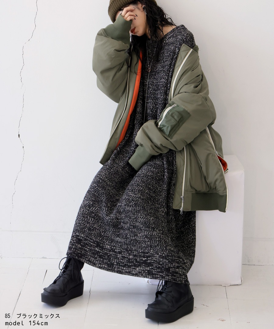 ニットワンピース ワンピース レディース ロング 長袖 送料無料・再販