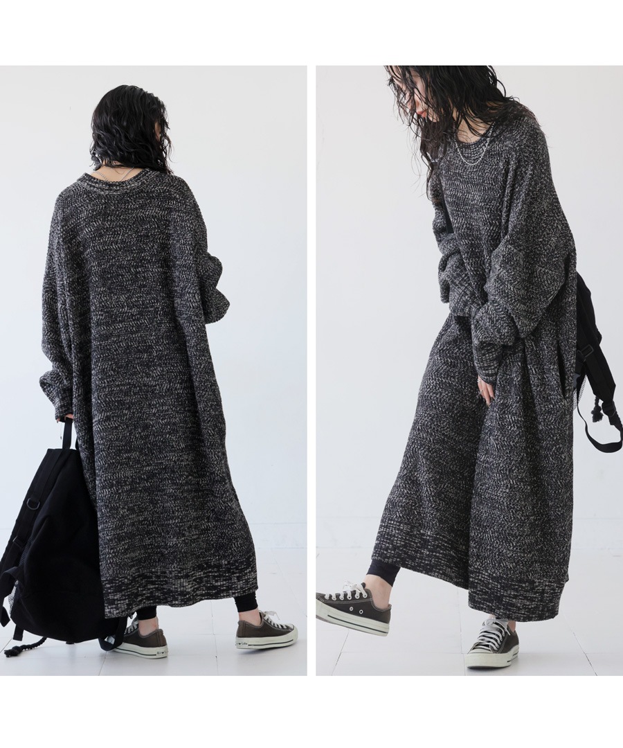 ニットワンピース ワンピース レディース ロング 長袖 送料無料・再販