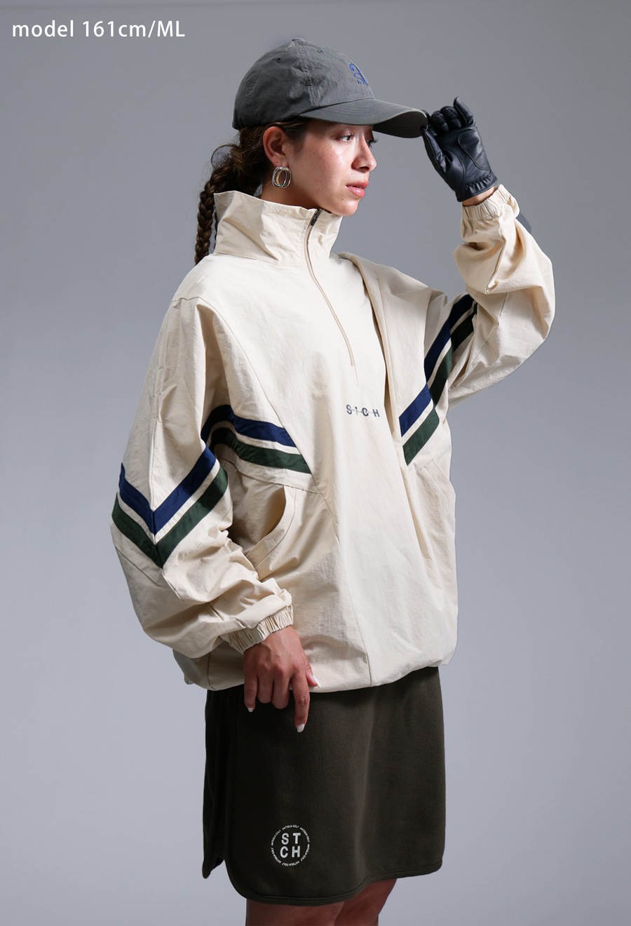 ANTIQUA GOLF×STCH 配色ラインプルオーバー 送料無料・(100