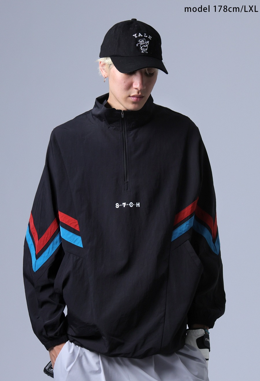 ANTIQUA GOLF×STCH 配色ラインプルオーバー 送料無料・(100