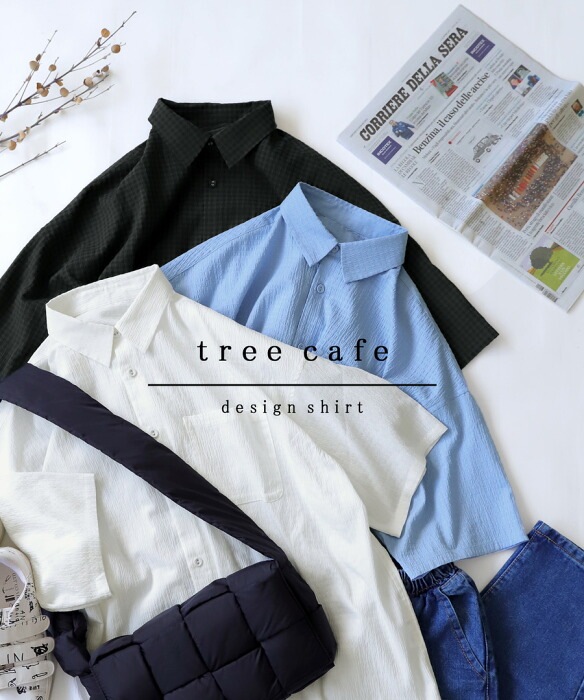ne Quittez pas ネイビー チェック柄 シャツ ITEMS｜ブラックマーケット｜名古屋の革ジャン取扱専門店｜Lewis