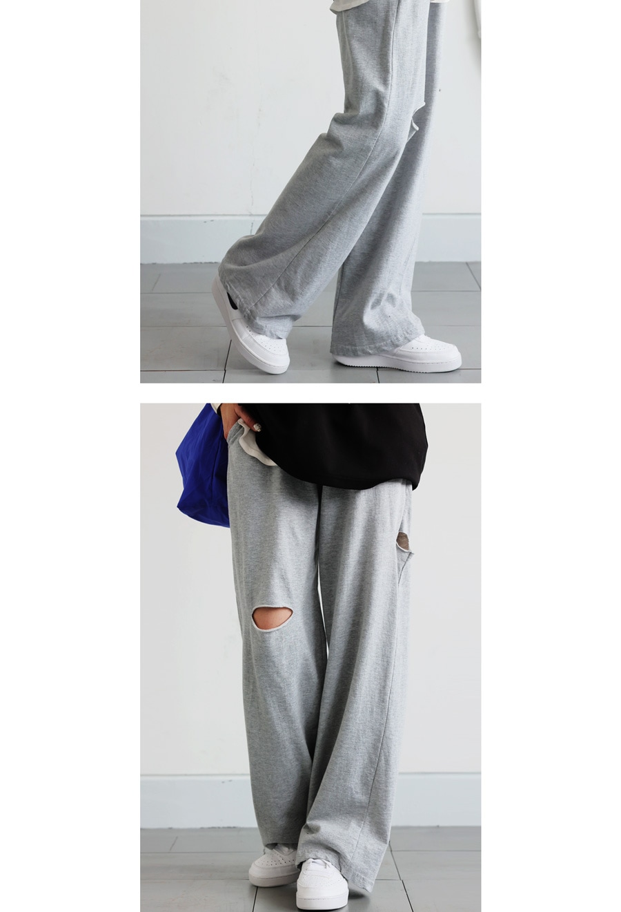 ダメージスウェットパンツ Anui スウェットパンツ ジャージ 「UNISEX/2サイズ展開