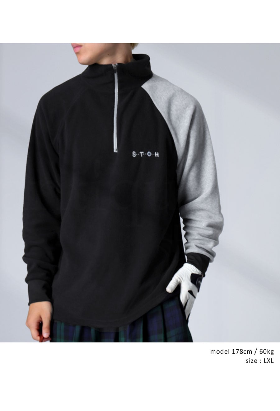 うっち ANTIQUA GOLF×STCH メンズ フリーストップス 送料無料・メール便