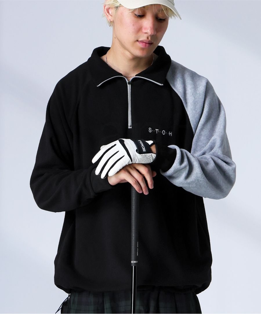 新品タグ付き未使用＊ANTIQUA GOLF × STCH刺繍ロゴジップパーカー 新品タグ付き未使用＊ANTIQUA GOLF × STCH刺繍ロゴジップ