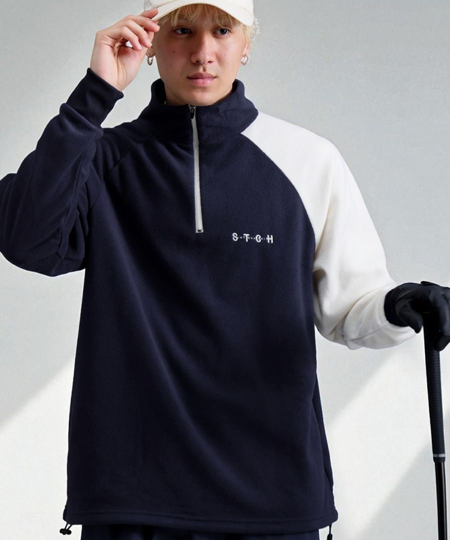 ANTIQUA GOLF×STCH メンズ フリーストップス 送料無料・メール便
