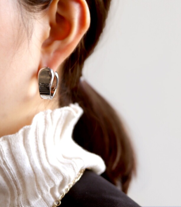 【関税・送料無料】Madewell★Ribbed フープ ピアス アクセ送料無料 フープピアス ピアス レディース 太め フープ