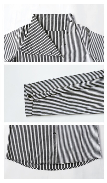 AMBIDEX Store ○asort fabric SPINDLE シャツ(F STRIPE MIX