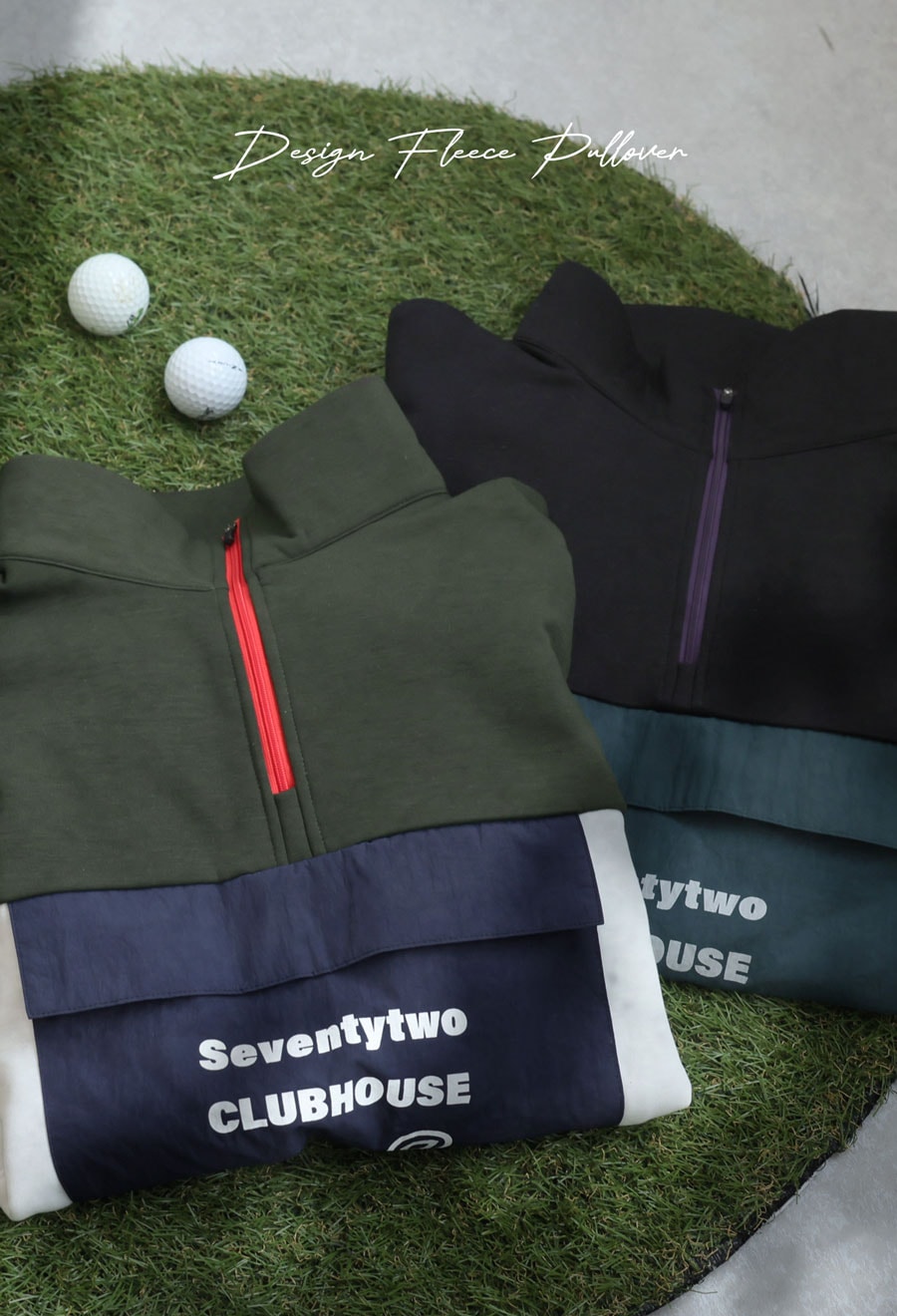 ANTIQUA GOLF×STCH 配色プルオーバー 送料無料・メール便不可