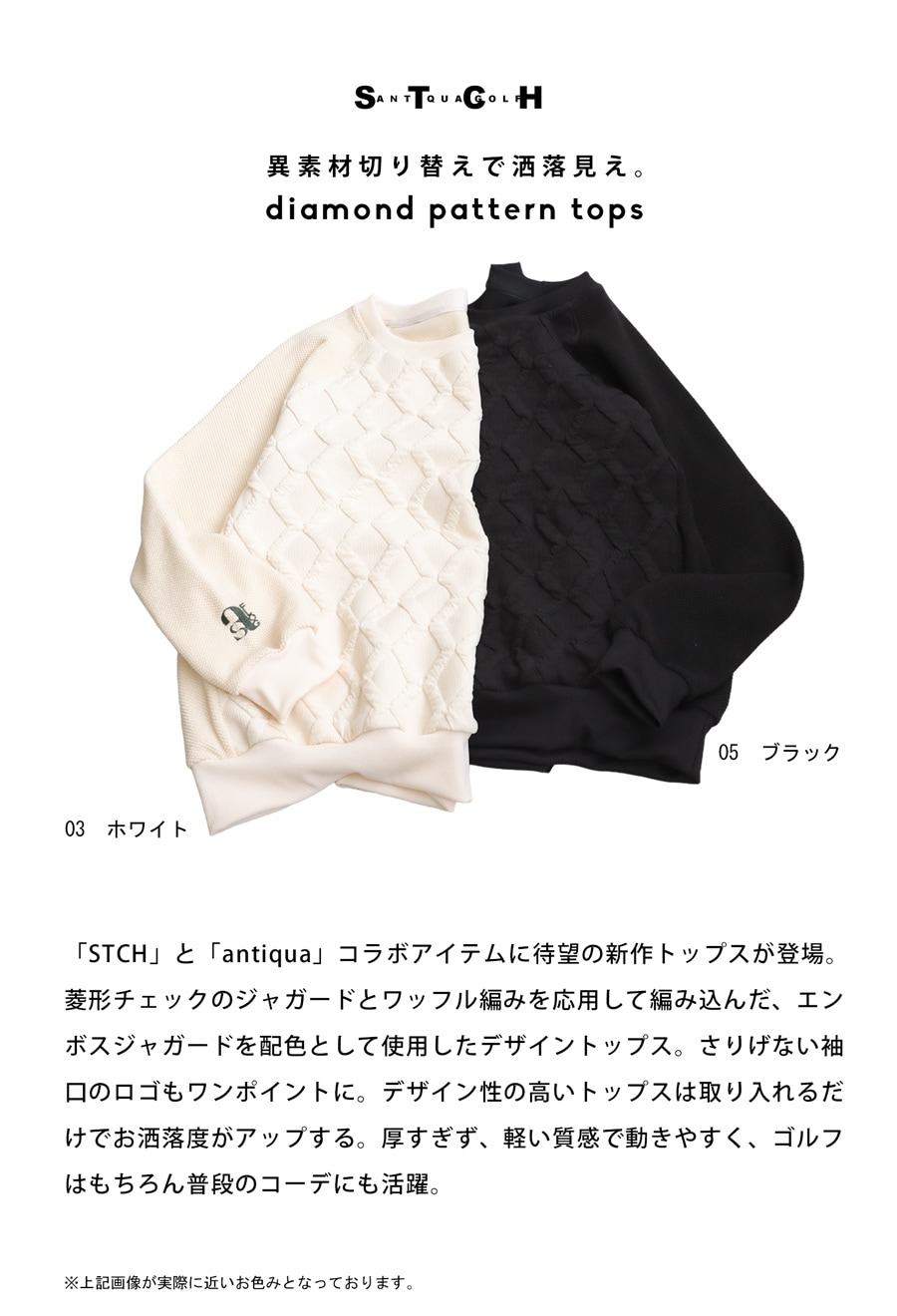 ANTIQUA GOLF×STCH トップス メンズ 送料無料・メール便不可