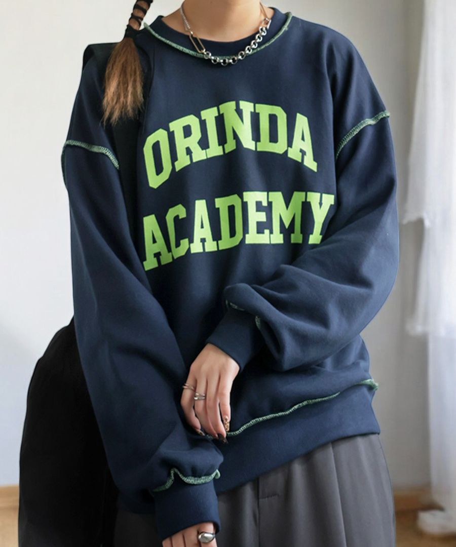 ロゴスウェット スウェット レディース トップス 長袖 送料無料