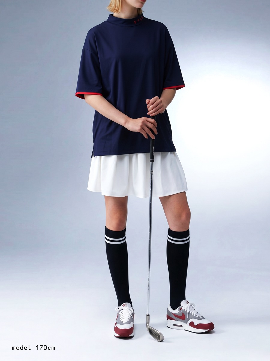 ANTIQUA GOLF×STCH スコート レディース 送料無料 ・(50)メール便可