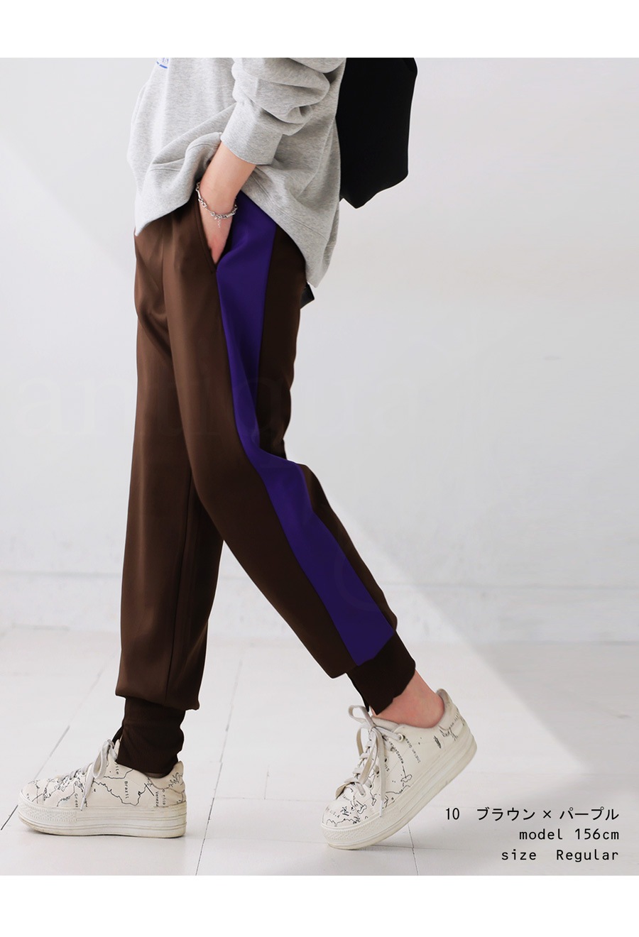 ラインリブパンツ パンツ レディース ボトムス ロング・(500