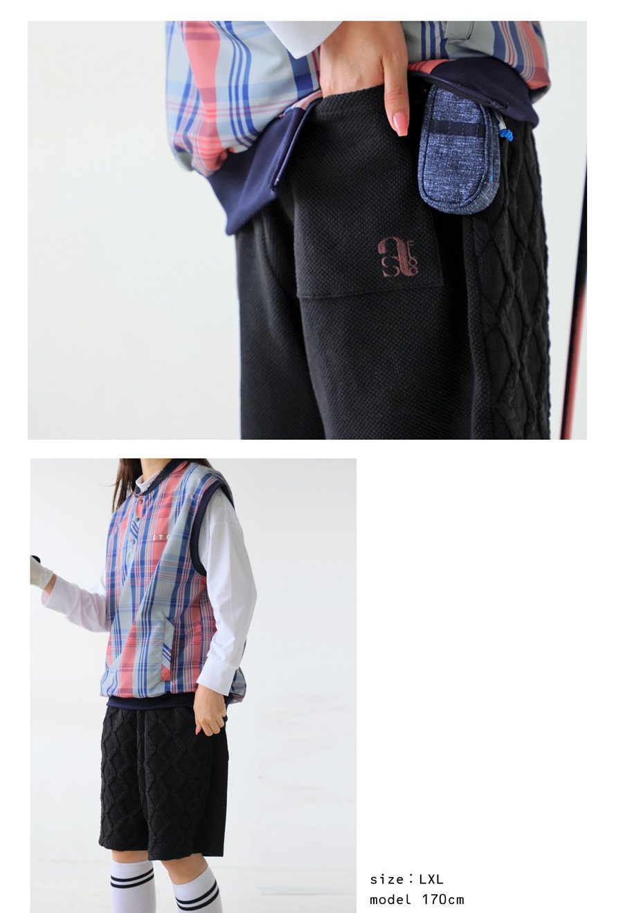 ANTIQUA GOLF×STCH ハーフパンツ メンズ 送料無料・メール便不可