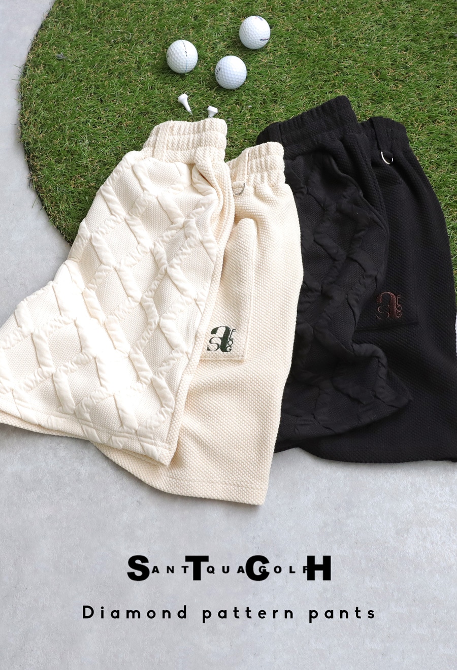 ANTIQUA GOLF×STCH ハーフパンツ メンズ 送料無料・メール便不可