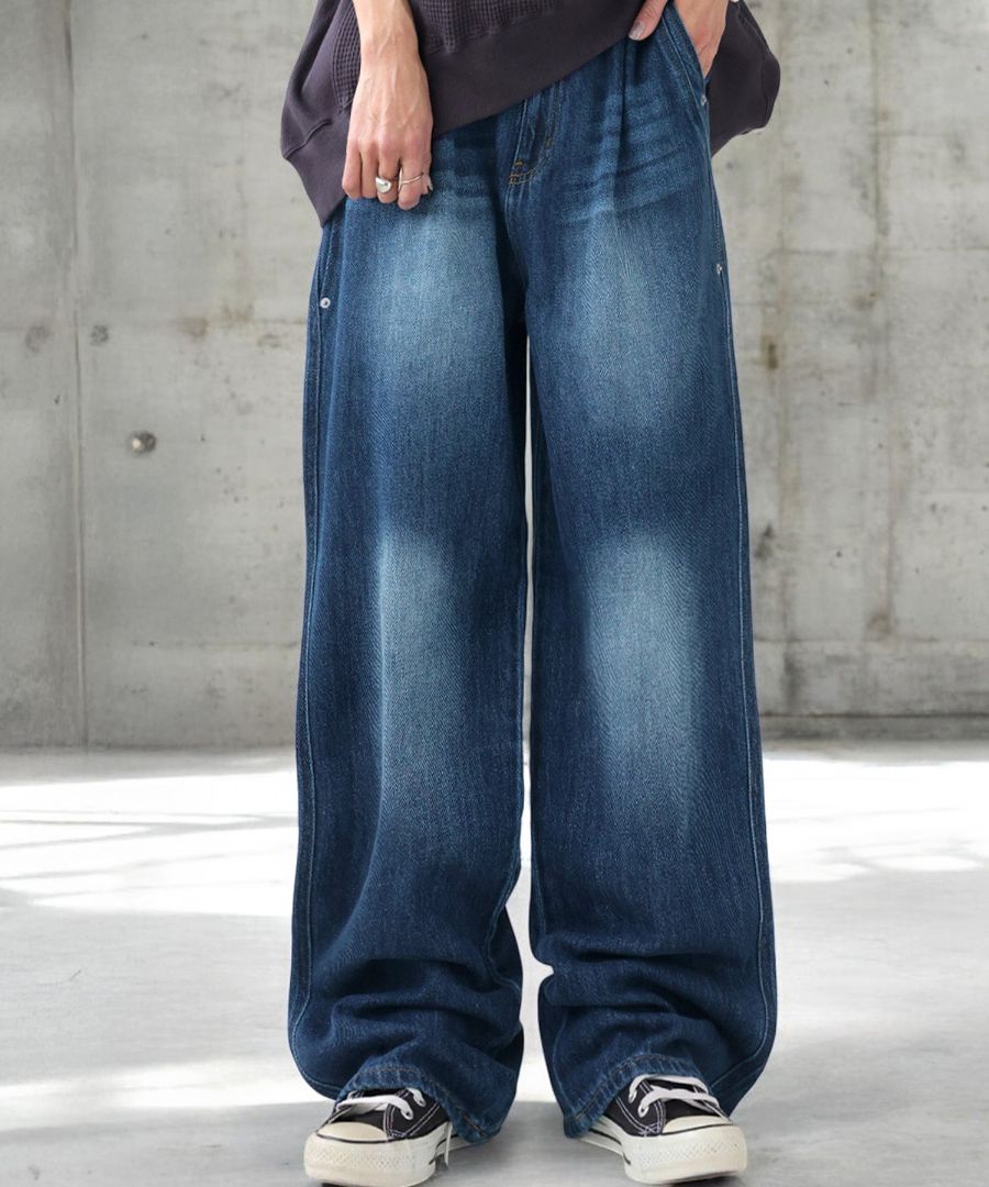デニムパンツ パンツ レディース ボトムス ロング 送料無料