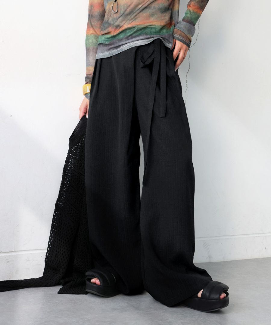 ラップ風パンツ パンツ レディース ボトムス 送料無料・(500)メール便