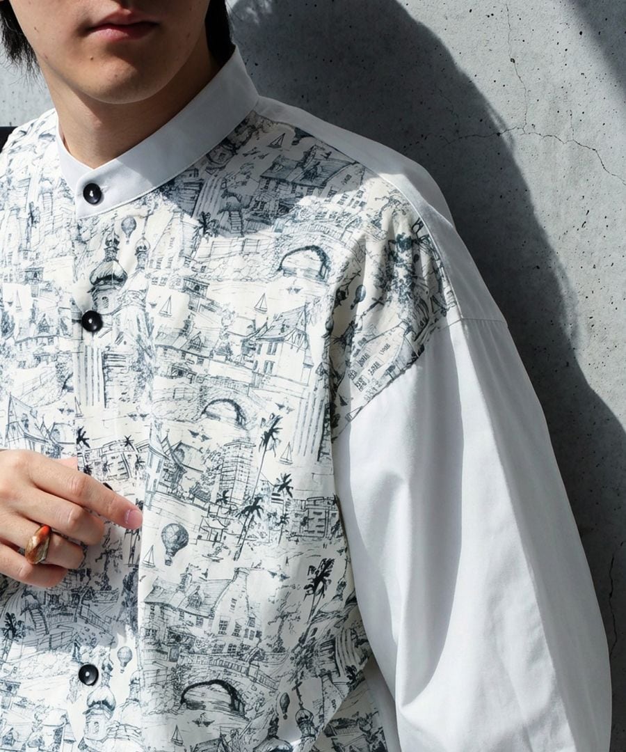 HERMES アートプリント 長袖シャツ 40 26_000000028812.jpg?1767689769