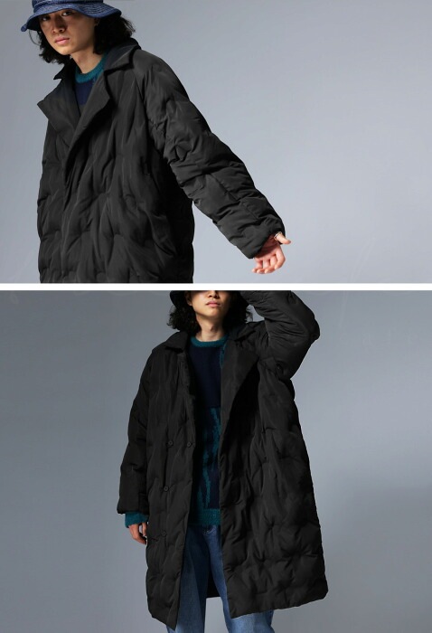 ANNTIAN ジャケット　コート ダウンのような暖かさ キルティングコート コート メンズ アウター