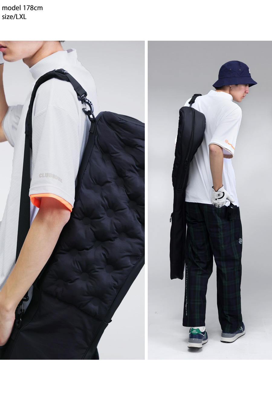 ANTIQUA GOLF×STCH メッシュ風配色トップス 送料無料・(80