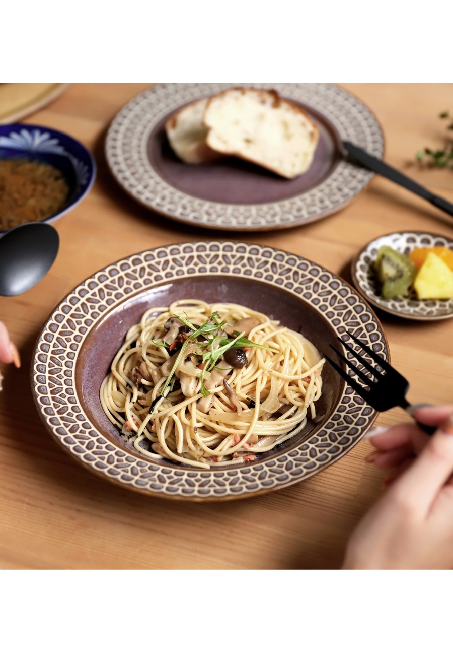 美濃焼 深皿 プレート 日本製 リム皿 電子レンジ対応 皿・メール便不可