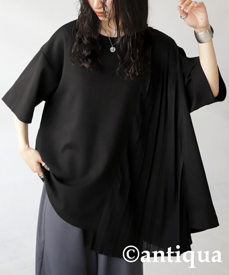 週末限定セール　kolor パネルシャツ ドッキング 半袖 21SS サイズ3 プリーツドッキングT Tシャツ レディース トップス 半袖・再販