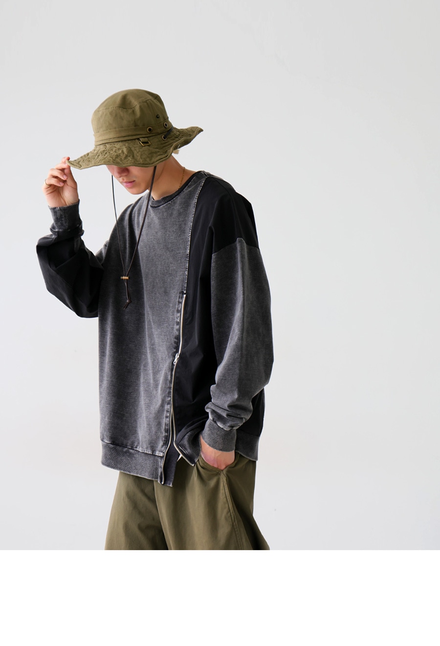未使用品　紐付き帽子 override 帽子 ハット OVERRIDE WS PAPER CROCHET HAT