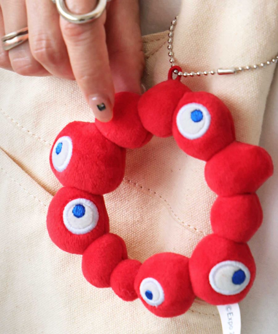 ミャクミャク キーホルダー ぬいぐるみ対応 マスコット風・再入荷