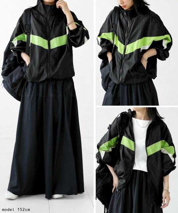 ナイロンパーカー パーカー レディース トップス 長袖 送料無料