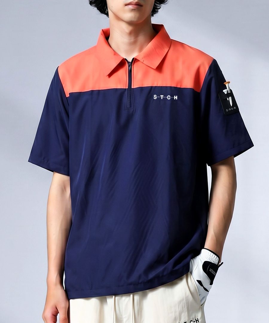 ANTIQUA GOLF×STCH ポロシャツ メンズ 送料無料 ・(50)メール便可
