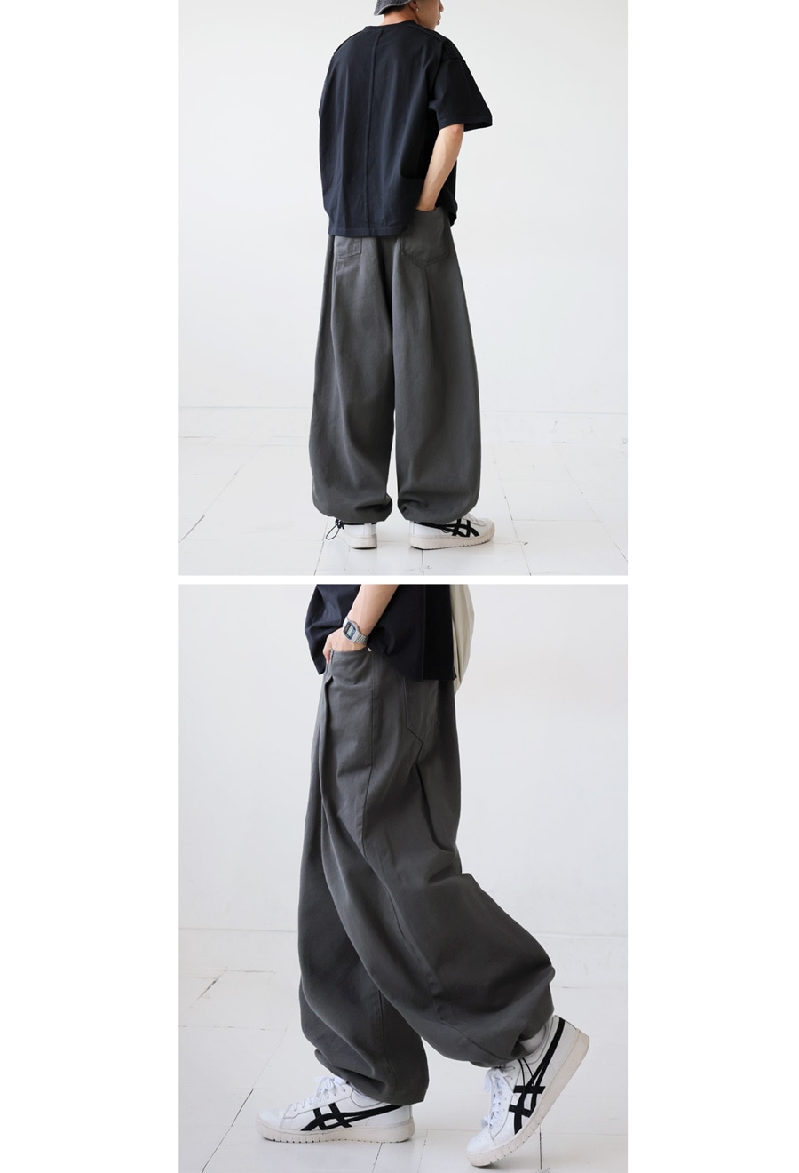 カーブパンツ メンズ ボトムス パンツ ドロスト 送料無料・メール便