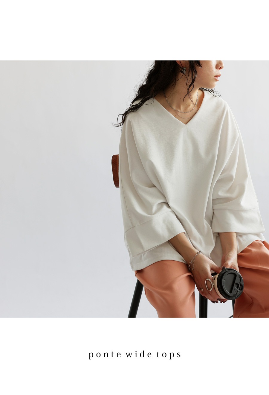 ポンチTシャツ Tシャツ レディース トップス 七分袖 無地・再販
