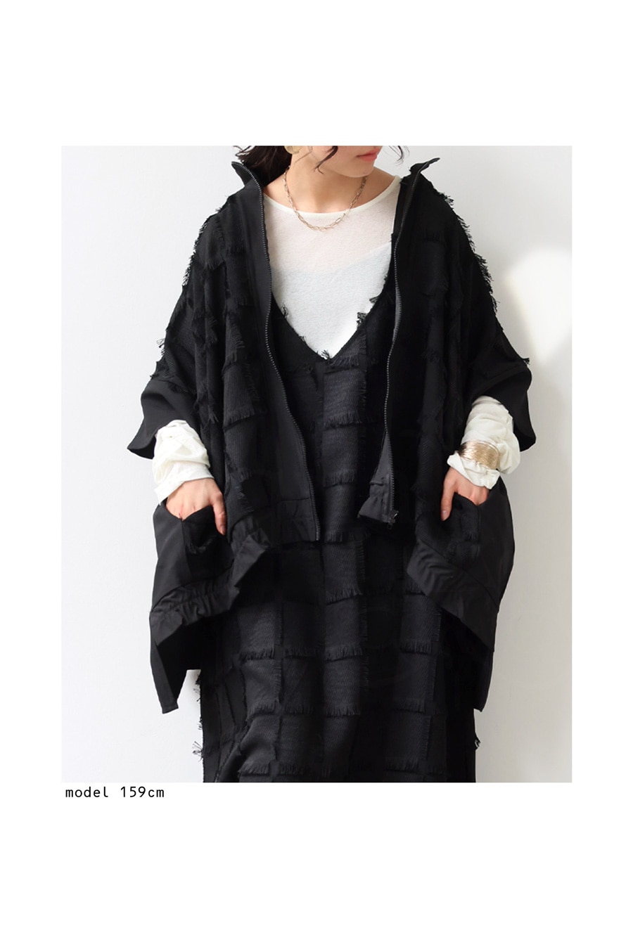 フリンジジャガードトップス トップス レディース 羽織り 送料無料