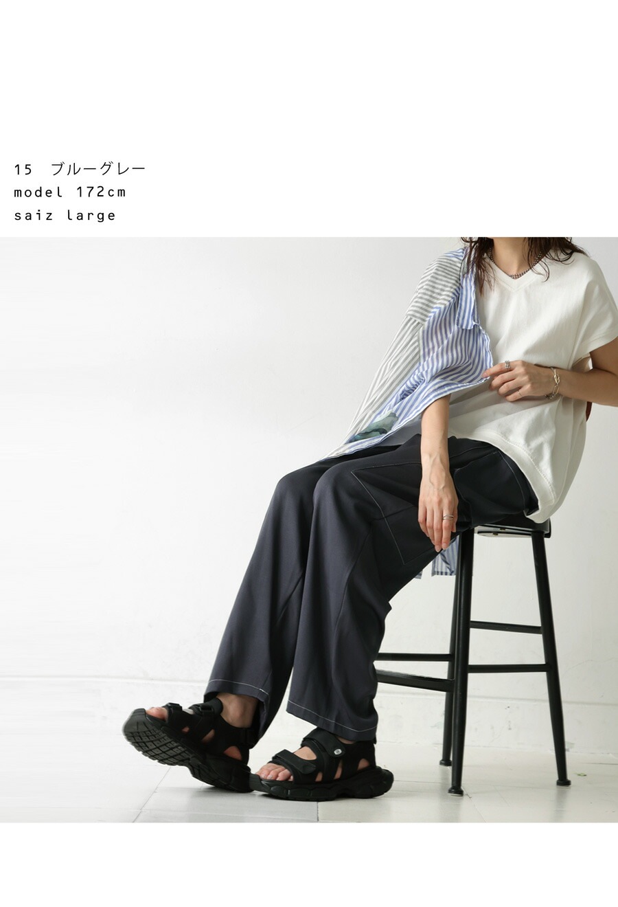 ホワイトステッチカーゴパンツ レディース ボトムス 送料無料・メール