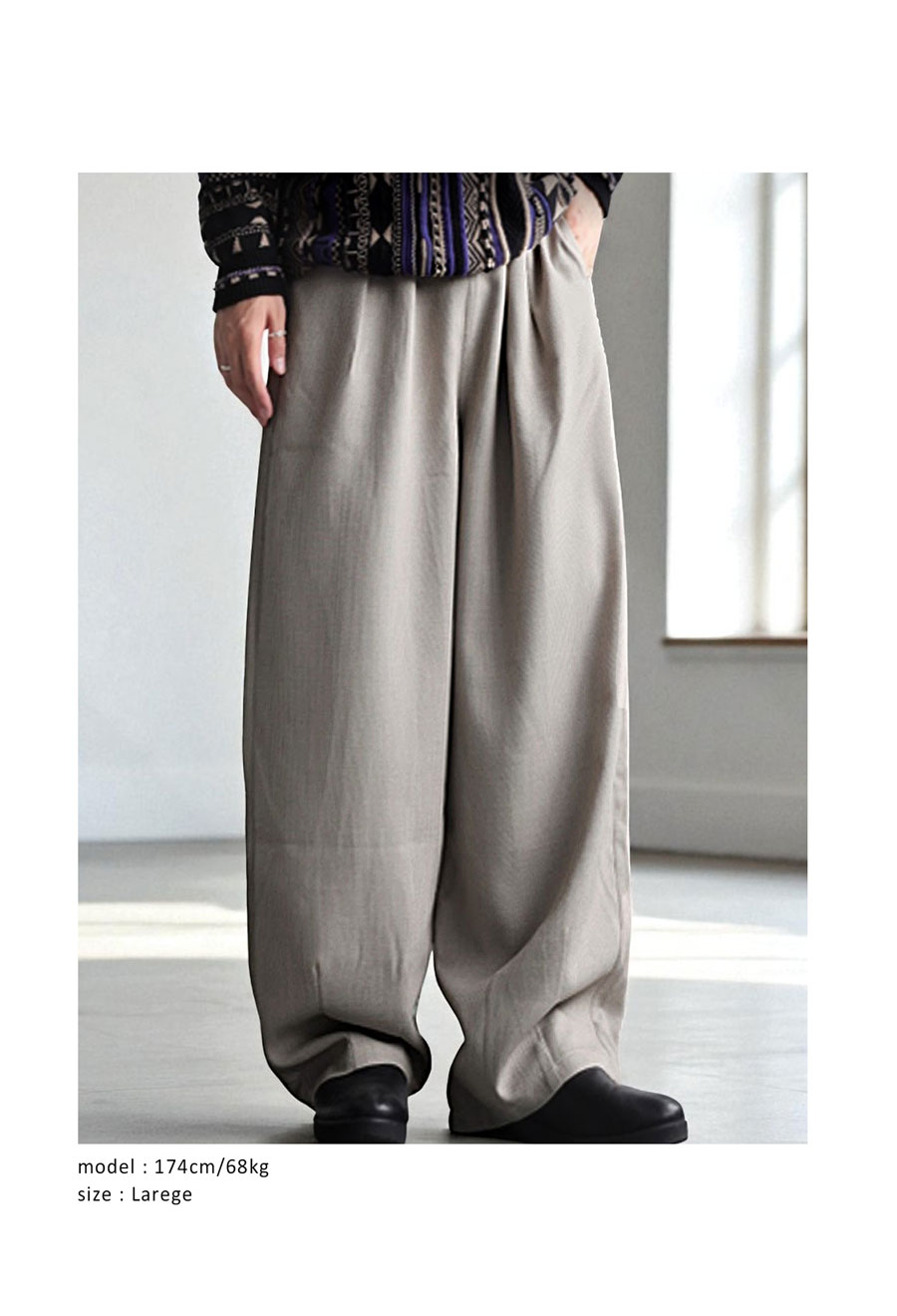 タック ワイドパンツ メンズ ボトムス パンツ 送料無料・メール便不可