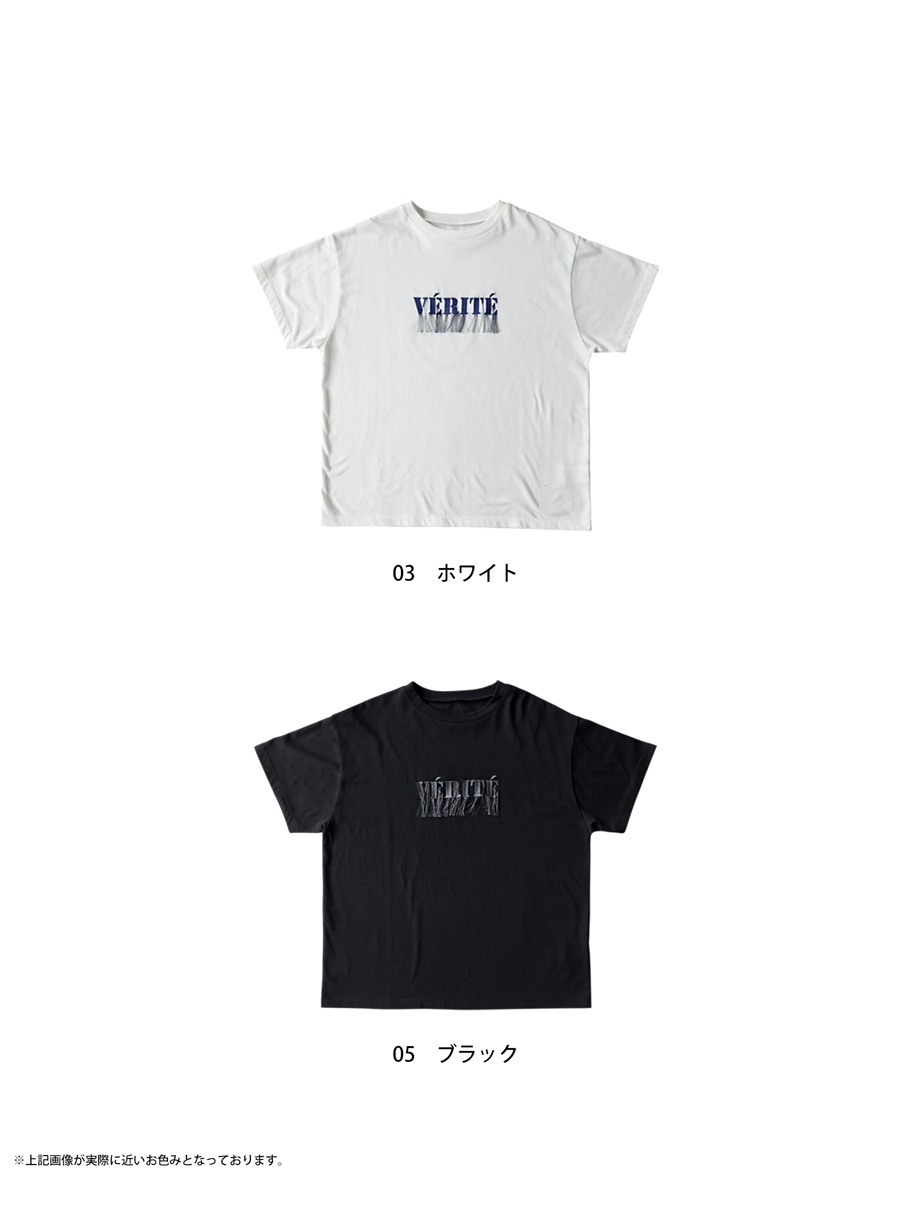 シンプル派に、ちょうどいいクセ。Tシャツ レディース 半袖 ロゴT 接触