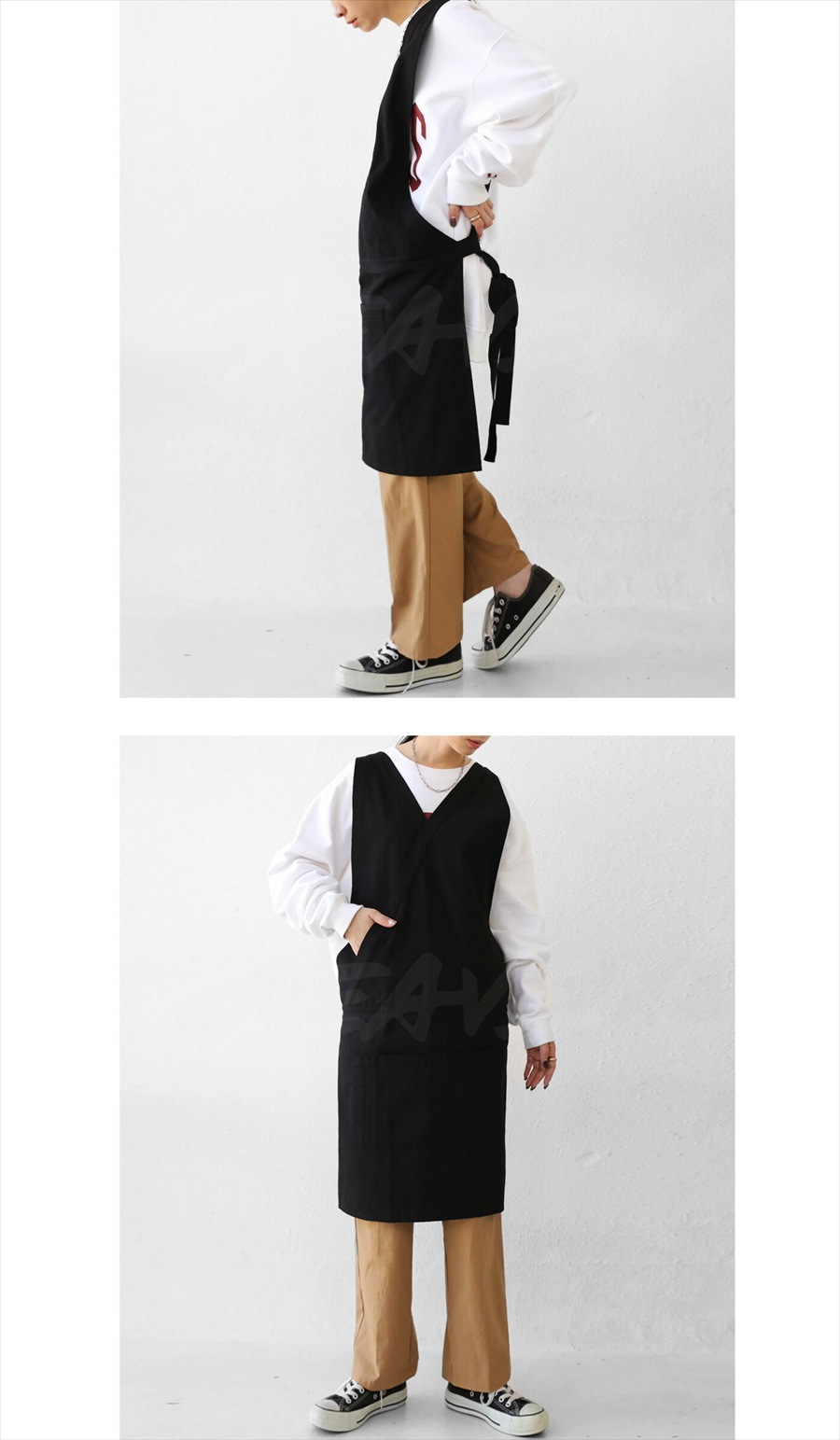 SEAVEN」WORK APRON ワークエプロン ユニセックス・メール便不可