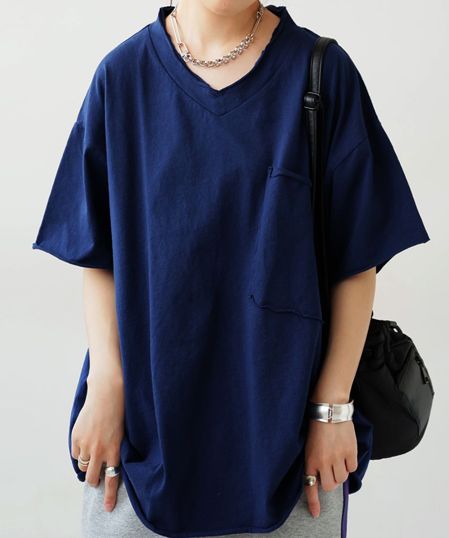 スムース】長袖VネックTシャツ[品番：LOSW0000104]｜CLOTHY