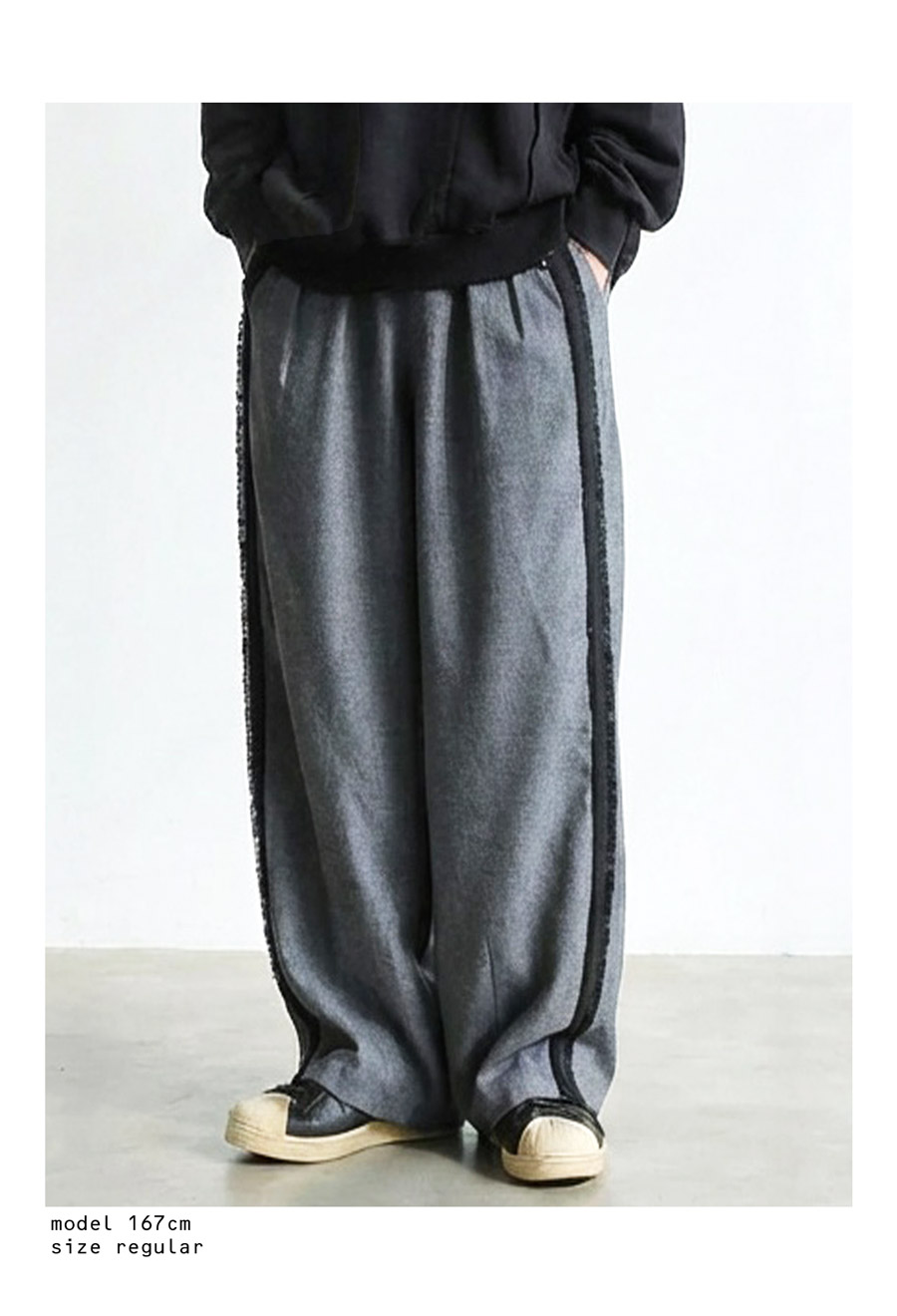 テープライン ワイドパンツ メンズ ボトムス パンツ 送料無料・(80