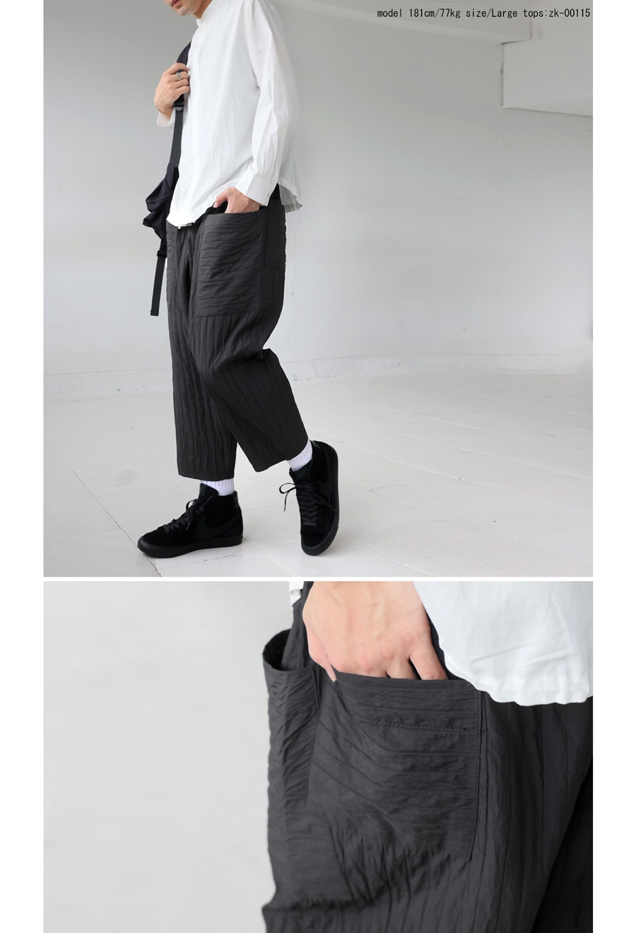 ヘルムートラング本人期/ペンキ/ストライプ/ポロシャツ/黒/L相当/薄手 zz-M0131UTS039_8-1.jpg?1680058651