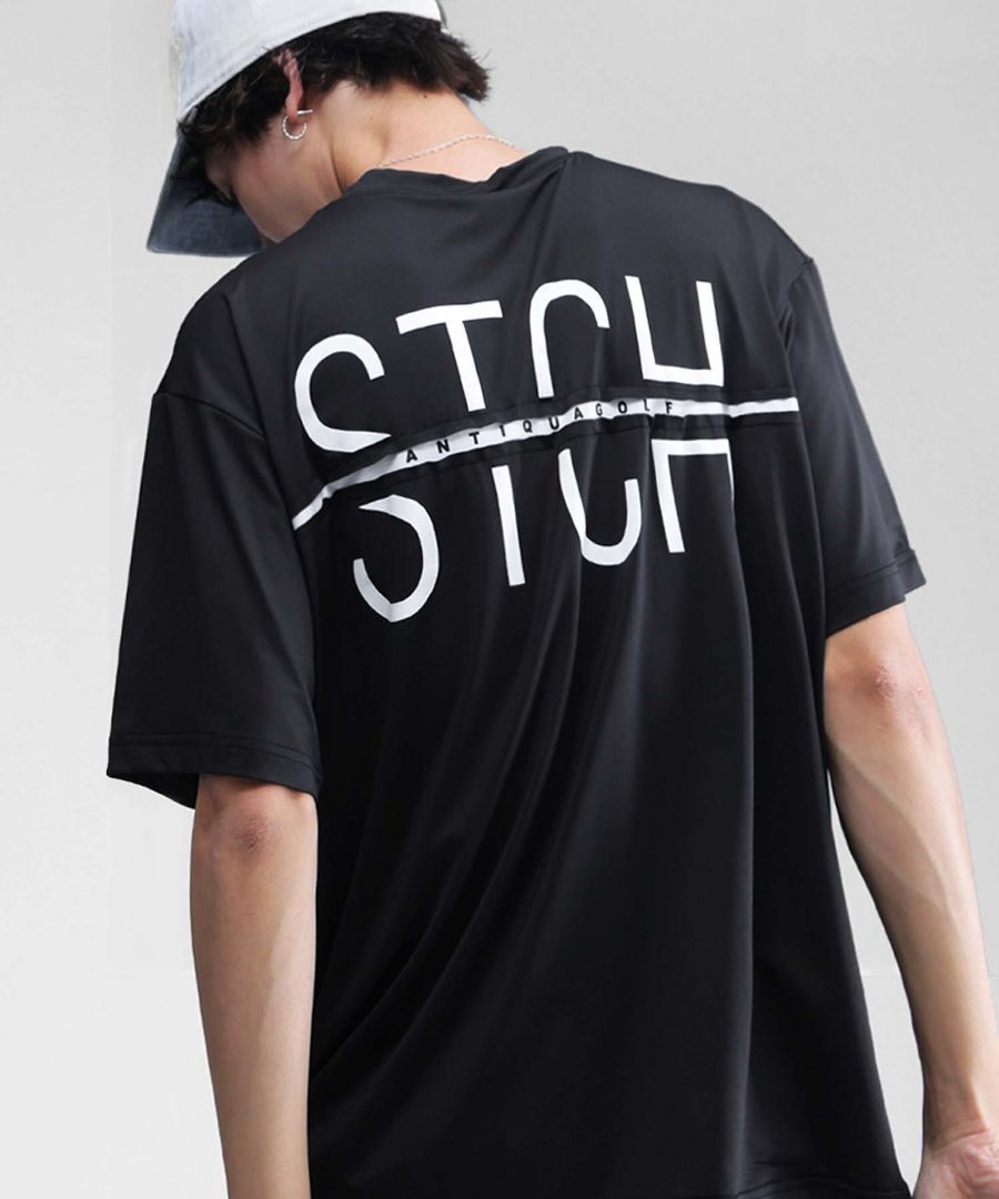 S*Y様 ANTIQUA GOLF×STCH ゴルフシャツ 黒/グレー・ユニセッ ANTIQUA GOLF×STCH シャツ レディース 送料無料・7月8日0時