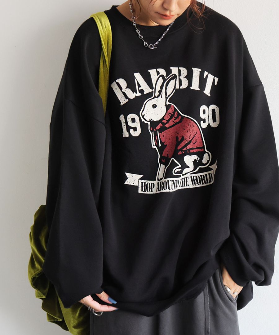 アニマル カレッジロゴ 裏毛トレーナー レディース 送料無料・メール便