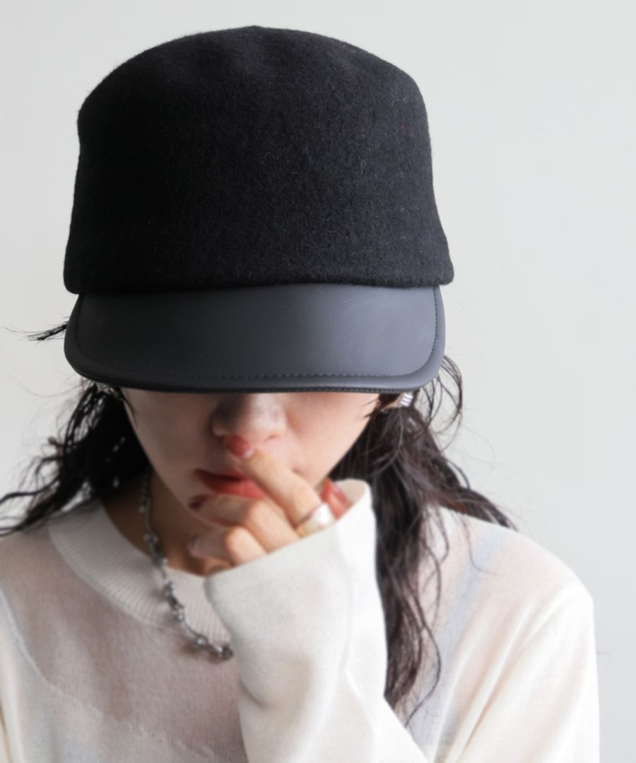 everyone ブラック トロピカルウールキャップ everyone ブラック トロピカルウールキャップ