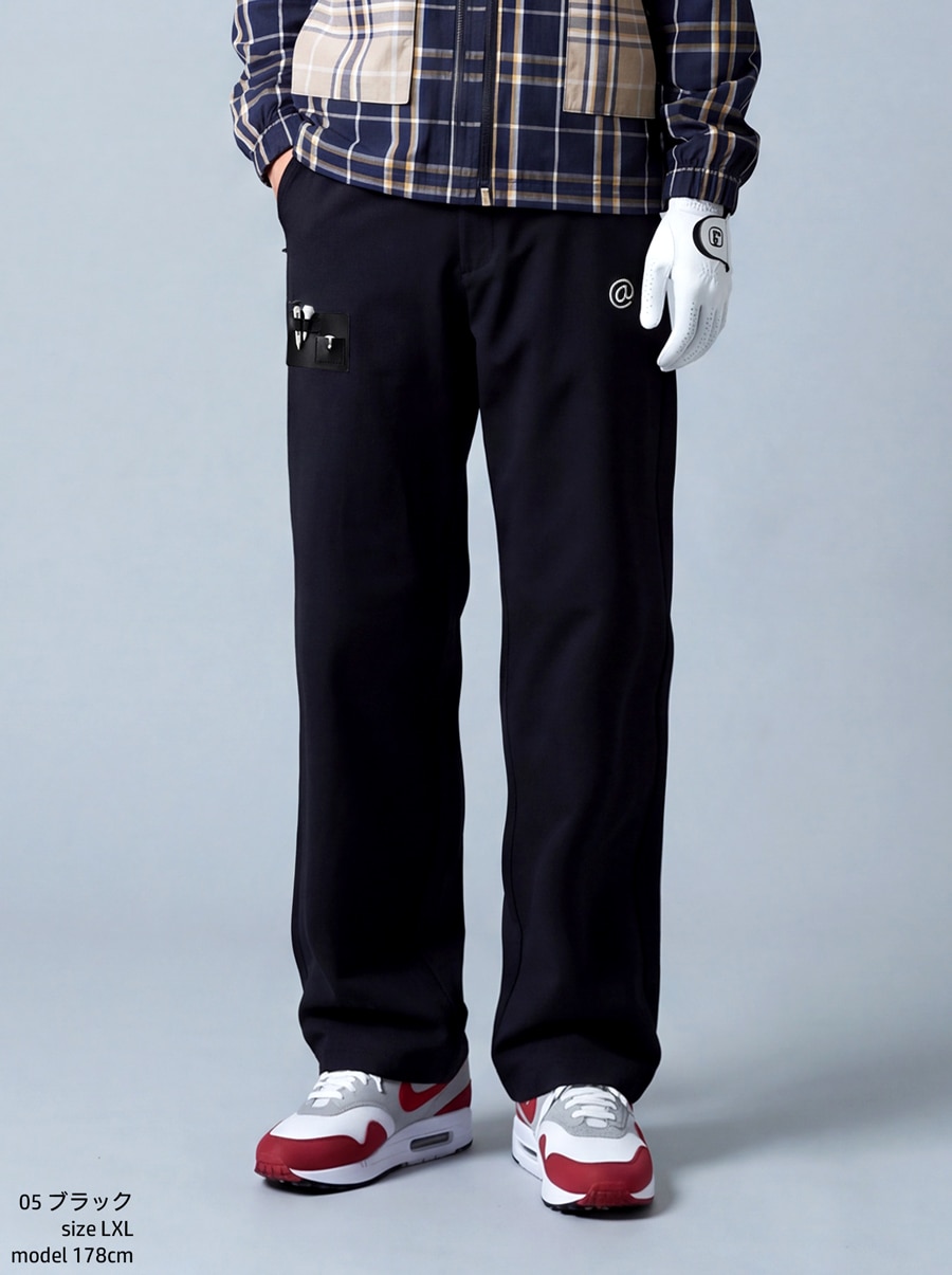 ANTIQUA GOLF×STCH パンツ メンズ ゴルフパンツ ロング丈 ロゴ