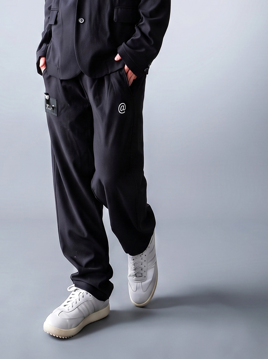 ANTIQUA GOLF×STCH パンツ メンズ ゴルフパンツ ロング丈 ロゴ